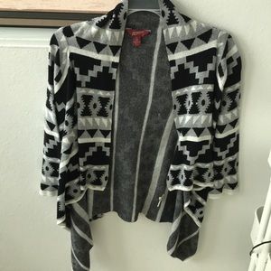 2/$10 Arizona long cardigan tribal design